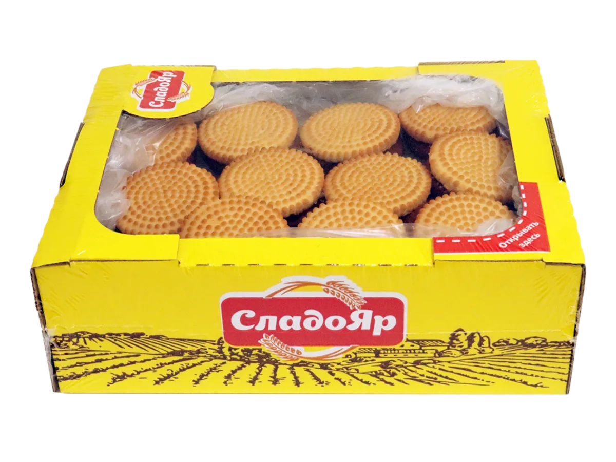 Печенье сахарное "Сладояр" мини с начинкой со вкусом мороженого
