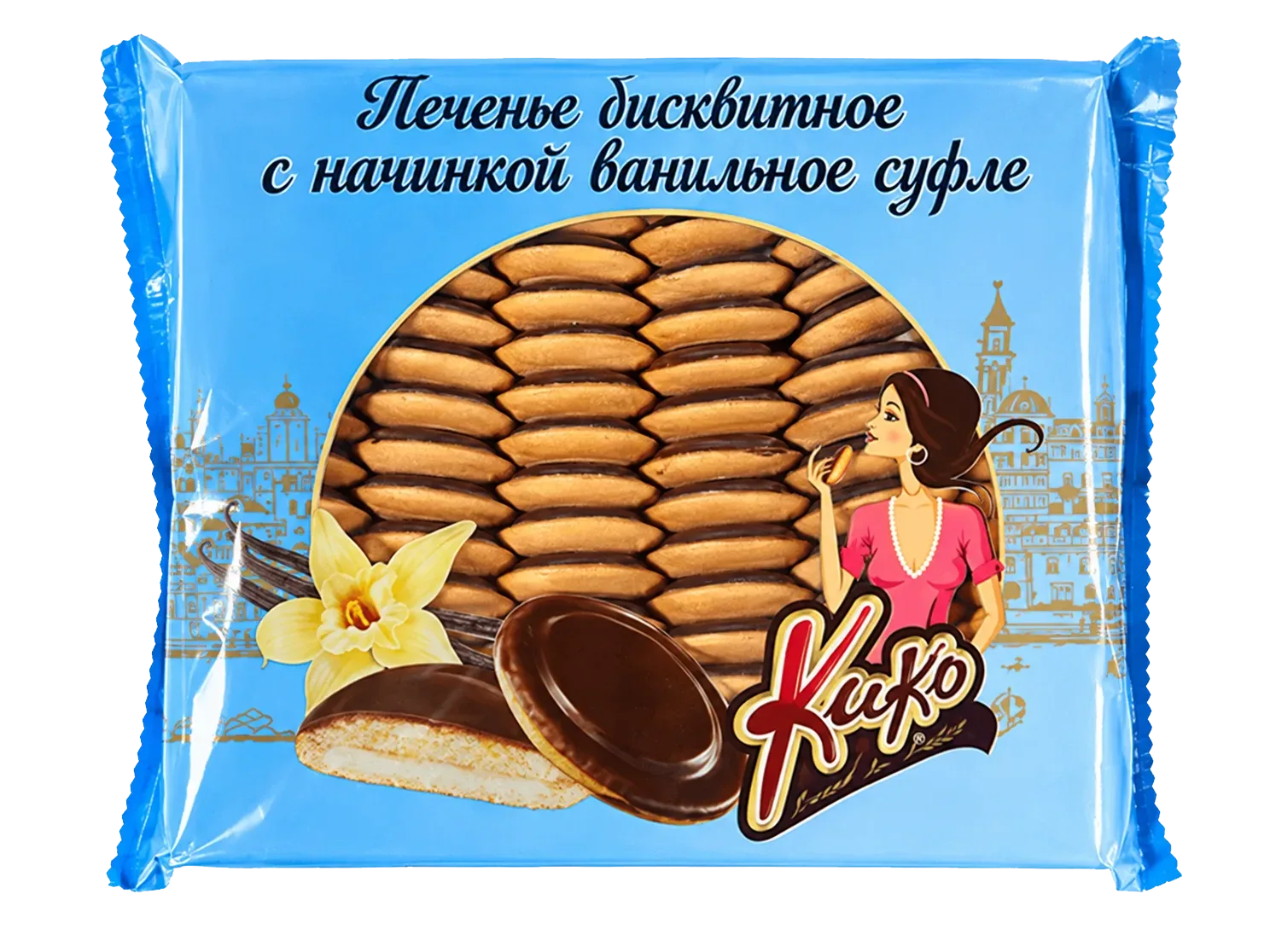 Печенье Три Чуда с начинкой ванильное суфле