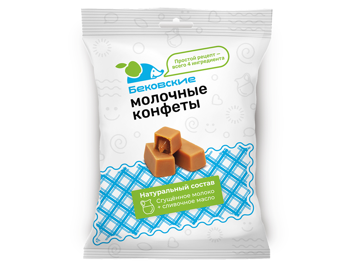 Молочные конфеты (флоупак)