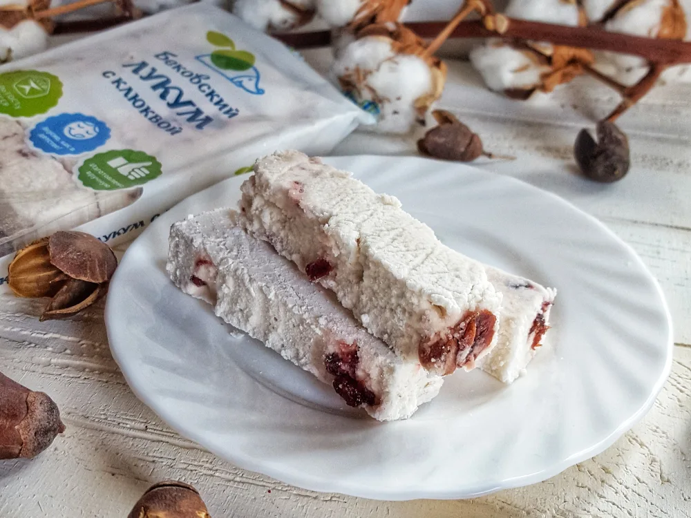 Лукум с клюквой
