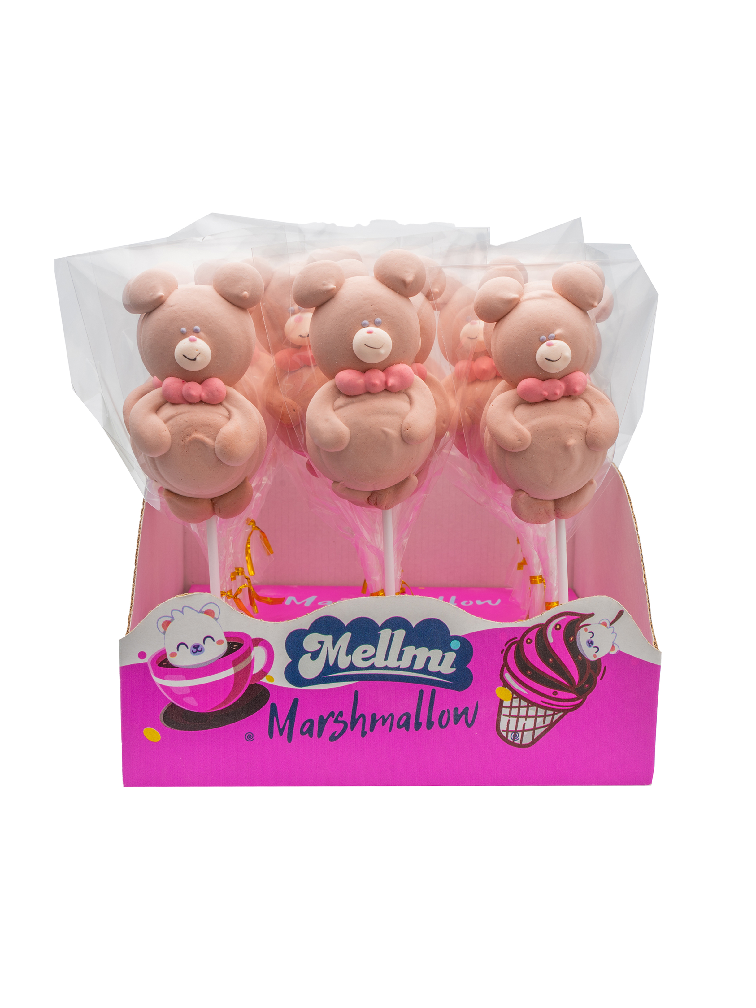 Маршмелоу на палочке "Весёлые мишки"