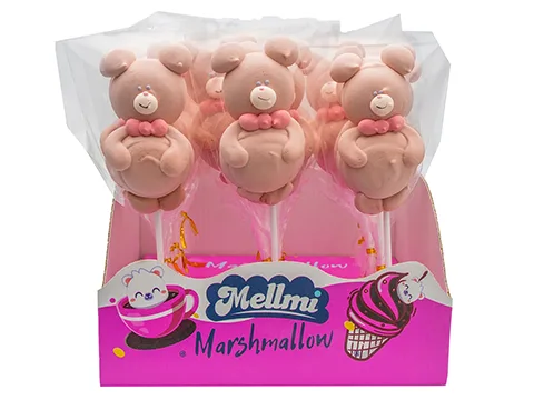 Маршмелоу на палочке "Весёлые мишки"