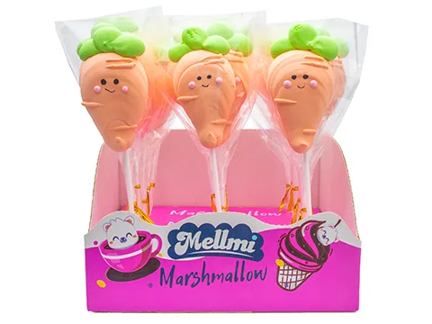 Маршмелоу на палочке "Морковка"