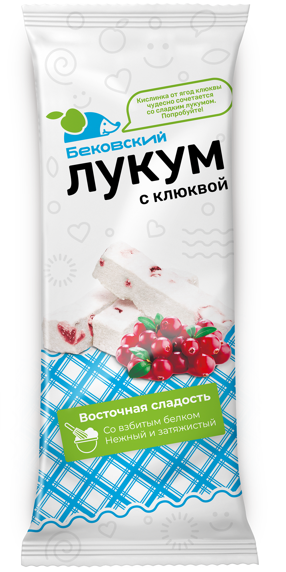 Лукум с КЛЮКВОЙ