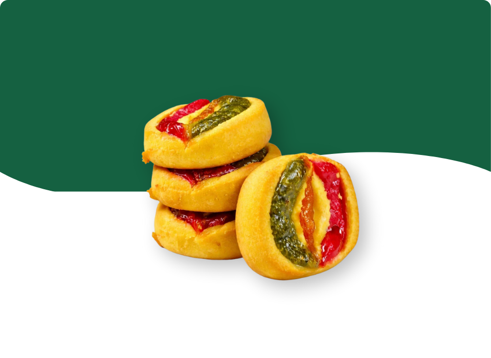 Печенье "Фантастика" с фруктовой начинкой (киви,малина,банан)